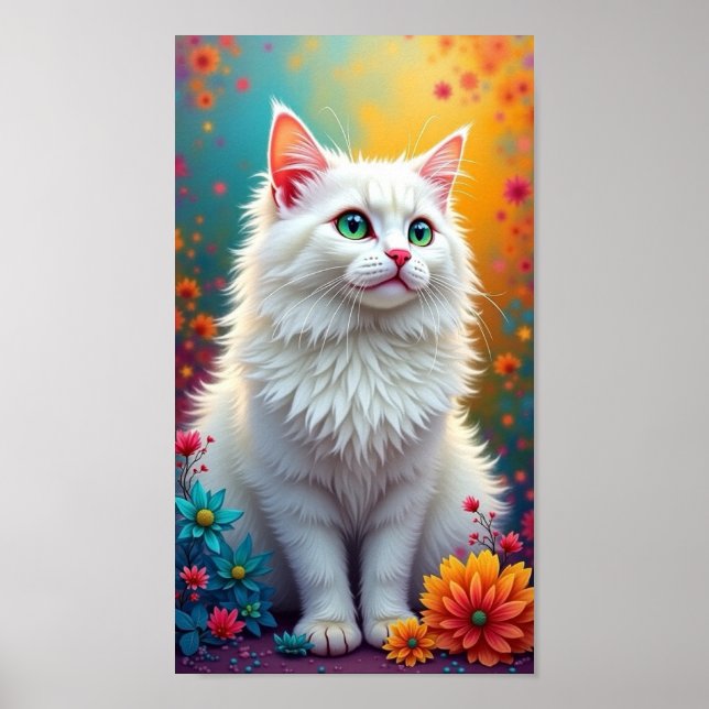 Poster Chat et amis (Devant)