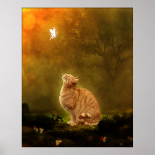 Poster Chat Et Fée