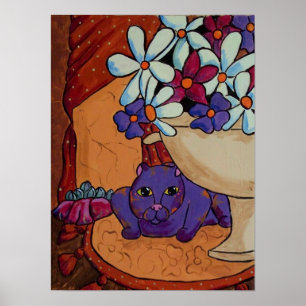 Poster Chat et figues