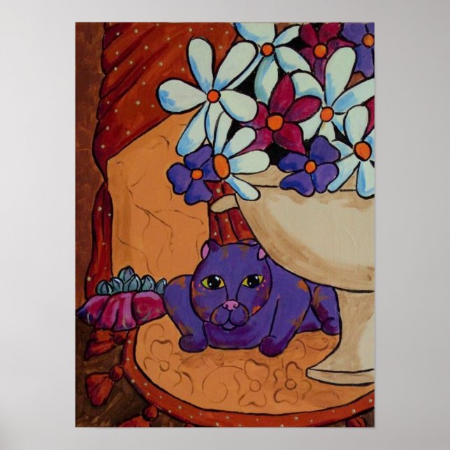 Poster Chat et Figues (Devant)