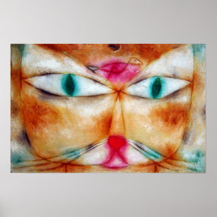 Poster Chat et oiseau de Paul Klee