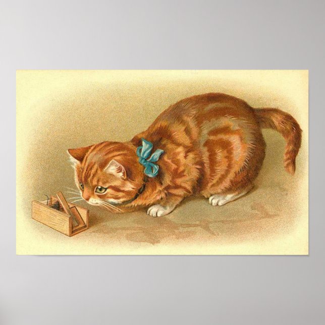 Poster "Chat et souris" (Devant)