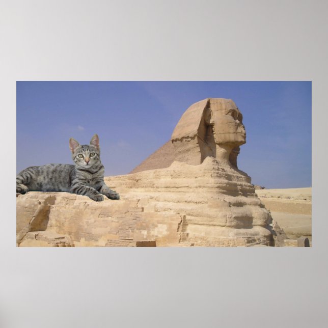 Poster Chat et Sphinx. (Devant)