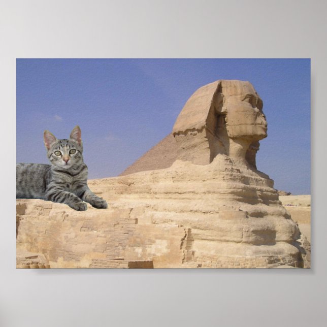 Poster Chat et Sphinx. (Devant)