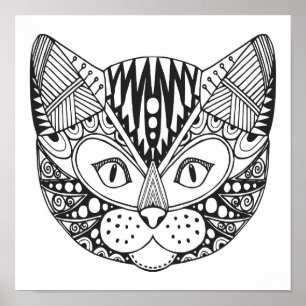 Poster Chat inspiré 2
