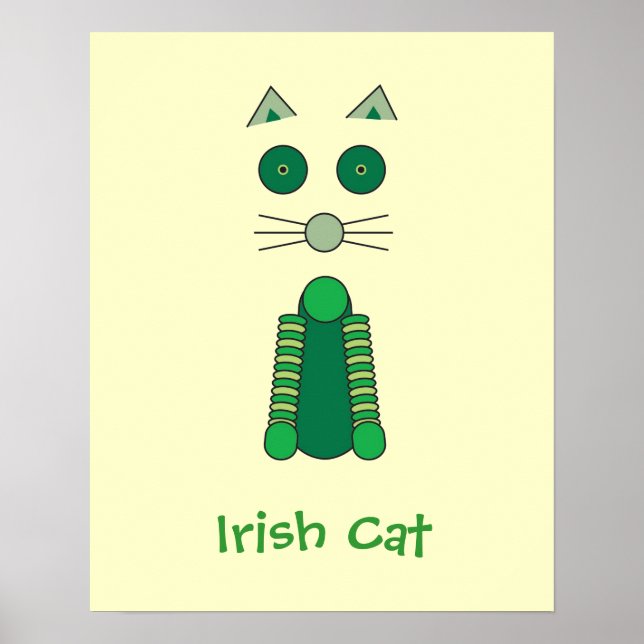 Poster Chat irlandais (Devant)