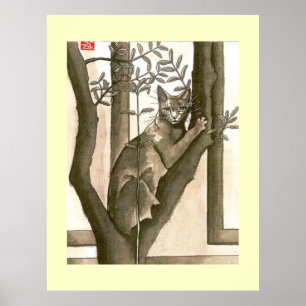 poster chat japonais