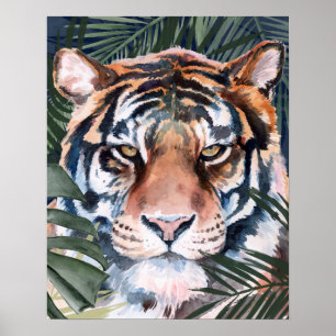 Poster Chat Jungle - Tigre