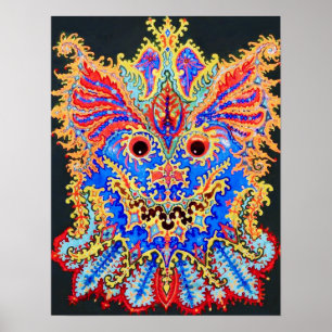Poster Chat Kaléidoscope, Louis Wain