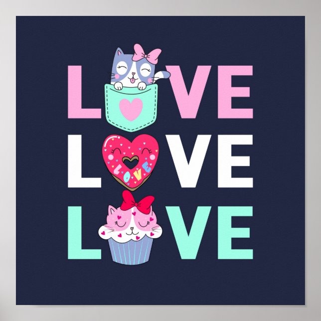 Poster Chat Love (Devant)