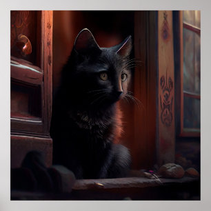 Poster chat noir