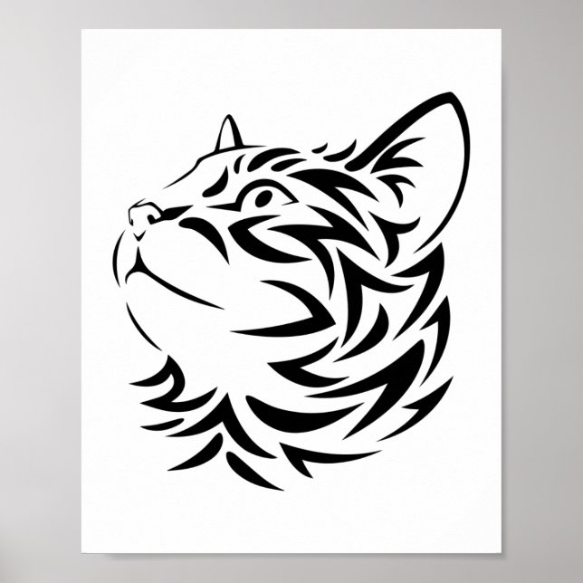 Poster chat noir (Devant)