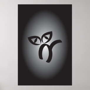 Poster Chat noir d'Halloween