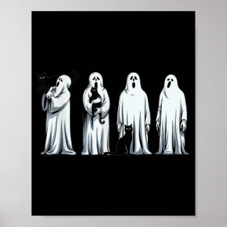 Poster Chat noir Halloween Fantôme Saison Sombre Femmes C