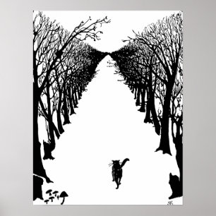 Poster Chat noir, Kipling Rudyard