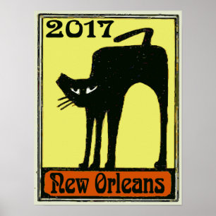 Poster Chat noir Nouvelle-Orléans 2017