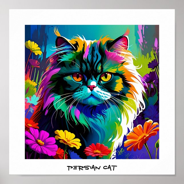 Poster Chat perse (Devant)