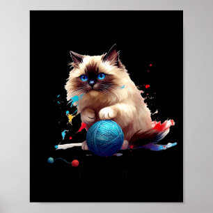 Poster Chat Ragdoll Pyjama Parfait Pour Les Amateurs De C