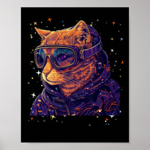 Poster Chat Ski Snowboard Goggins Drôle Ski Ski Snowboard