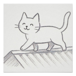 Poster Chat sur un toit brûlant