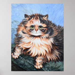 Poster Chat tigré, Louis Wain