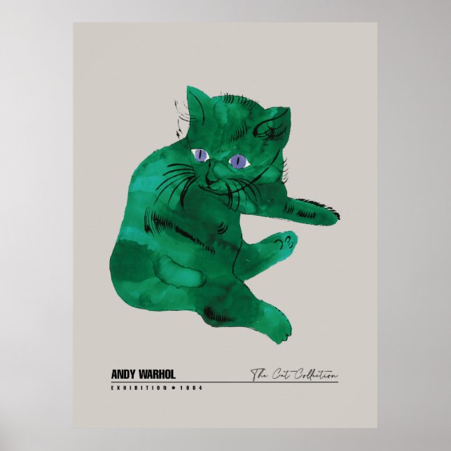 Poster Chat Vert (Devant)