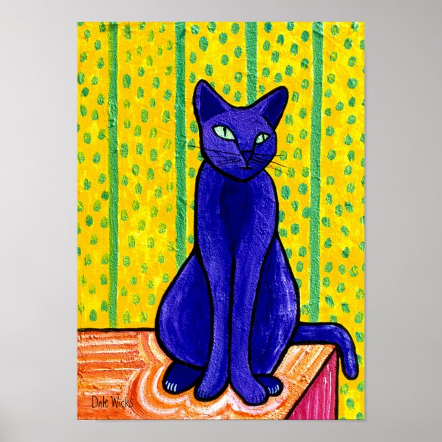 Poster Chat Violet (Devant)