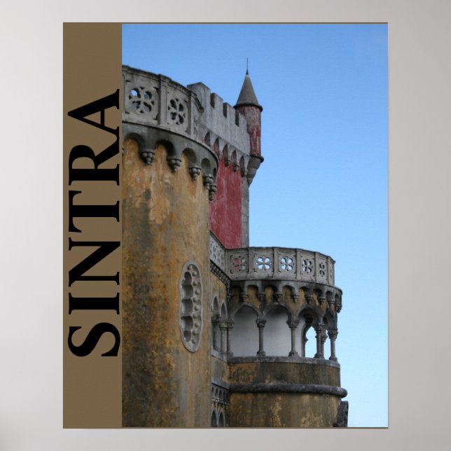 Poster Château à Sintra, Portugal (Devant)