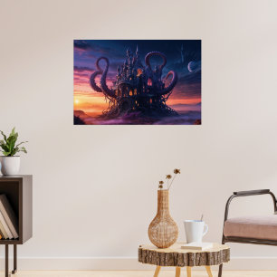 Poster Château Cosmique d'Éons Révolus