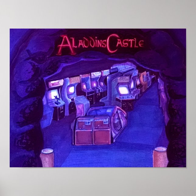 Poster Château d'Aladdin (blacklite actif) (Devant)