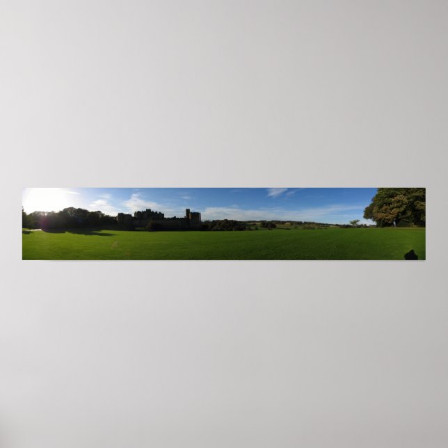Poster Château d'Alnwick Panoramique (Devant)