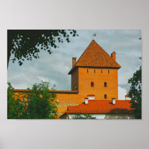Poster Château d'architecture de Lida Belarus 