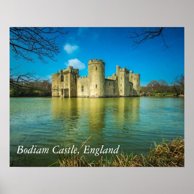 Poster Château de Bodiam pittoresque dans East Sussex Eng (Devant)