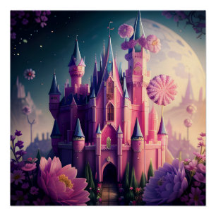 Poster Château de Bonbons Un