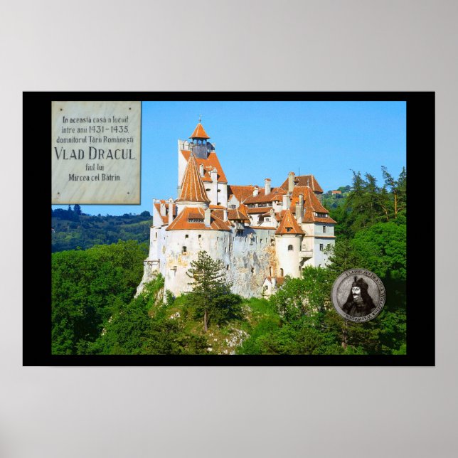 Poster Château de Bran, Transylvannie (Devant)
