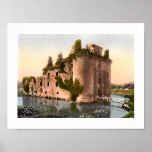 Poster Château de Caerlaverock, Dumfries, Écosse