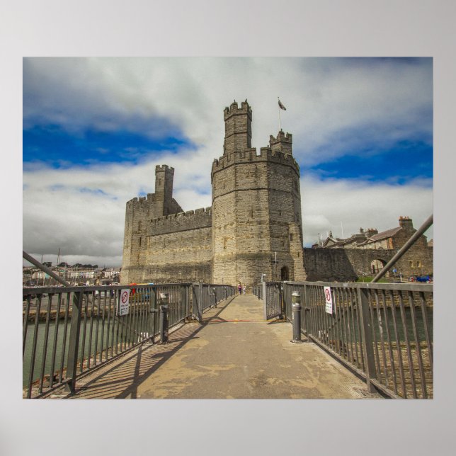Poster Château de Caernarfon Wales. (Devant)