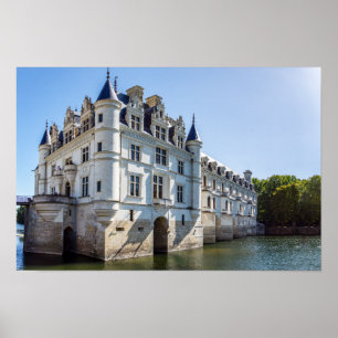 Poster Chateau de Chenonceau in the Loire Valley - France