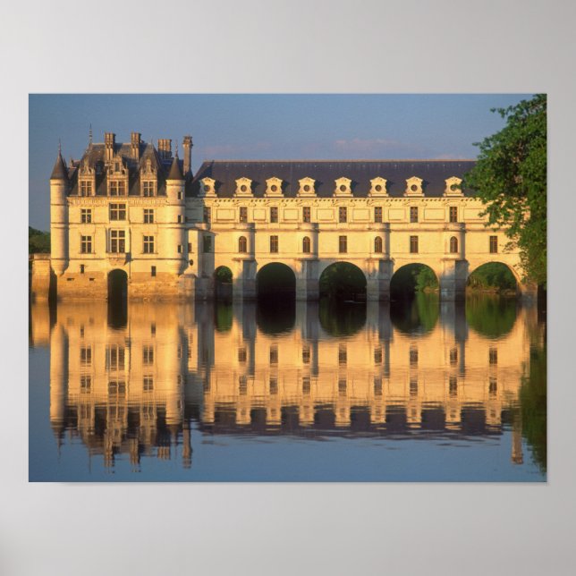 Poster Château de Chenonceau, rivière Cher, Loir-et-Cher, (Devant)
