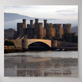 Poster Château de Conwy Pays de Galles du Nord