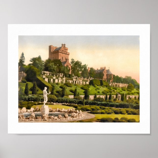 Poster Château de Drummond, Perthshire Ecosse (Devant)