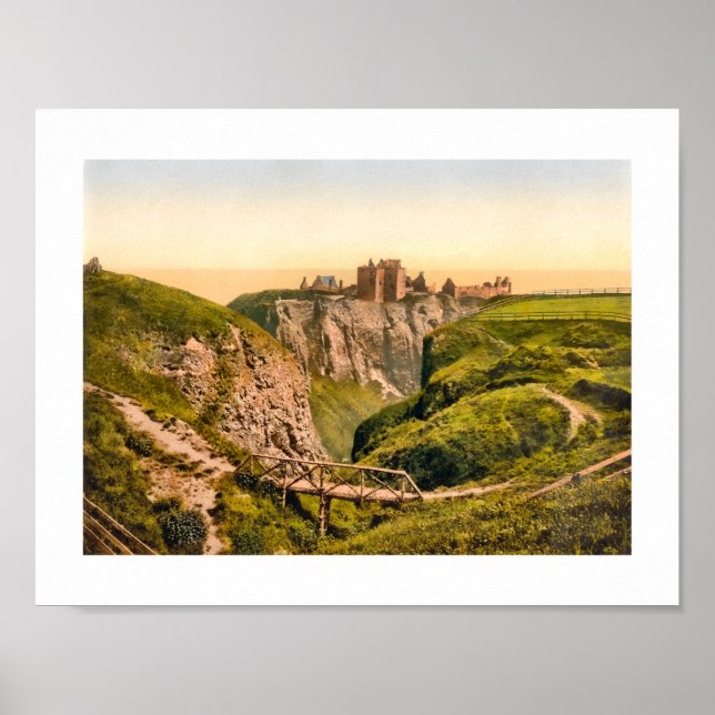 Poster Château de Dunnottar, Stonehaven Ecosse (Devant)