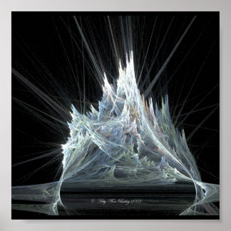 Poster Château de glace Fractal par Kitty Ann