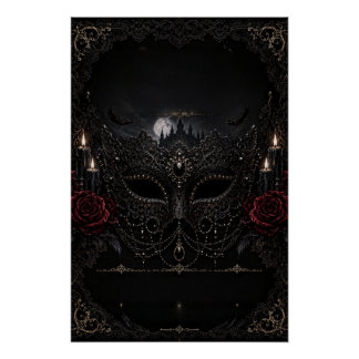 Poster Château de la Rose de Mascarade Gothique
