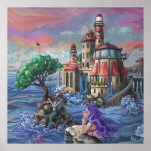 Poster Château de Mermaid