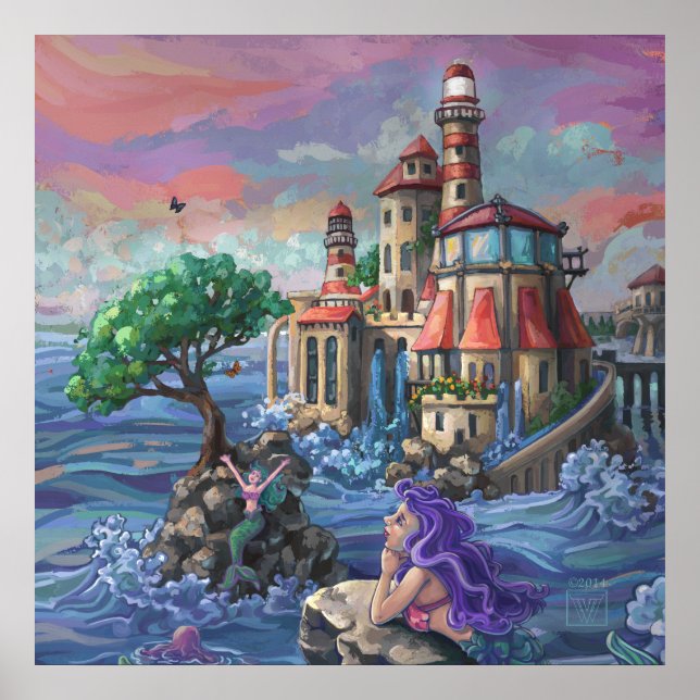 Poster Château de Mermaid (Devant)
