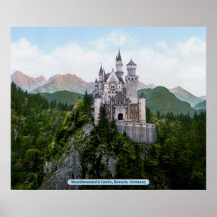 Poster Château de Neuschwanstein, Bavière, Allemagne