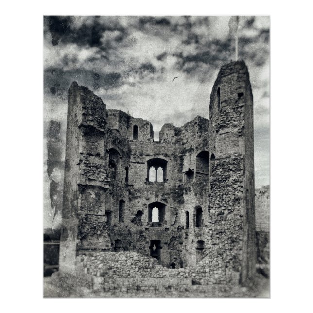 Poster Château de Raglan (Devant)