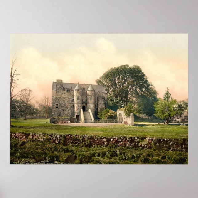 Poster Château de Rowallan, Kilmarnock, Ayrshire, Écosse (Devant)