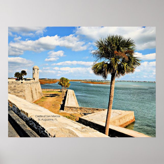 Poster Château de San Marcos, St Augustine, FL (Devant)